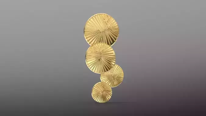 oyster texture pendant