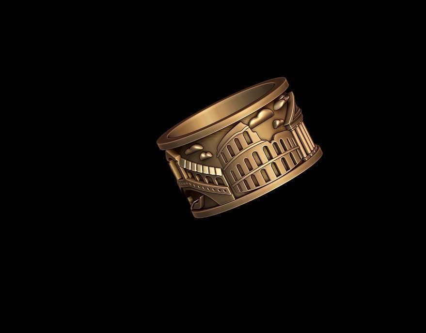 Italy ring 3D print model_4