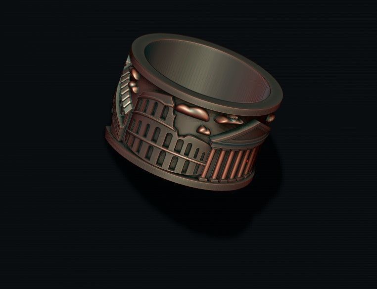 Italy ring 3D print model_6