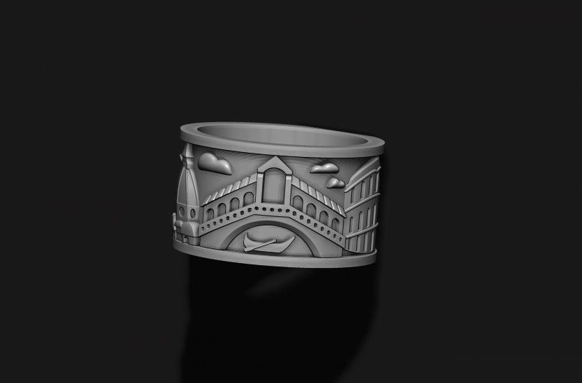 Italy ring 3D print model_3