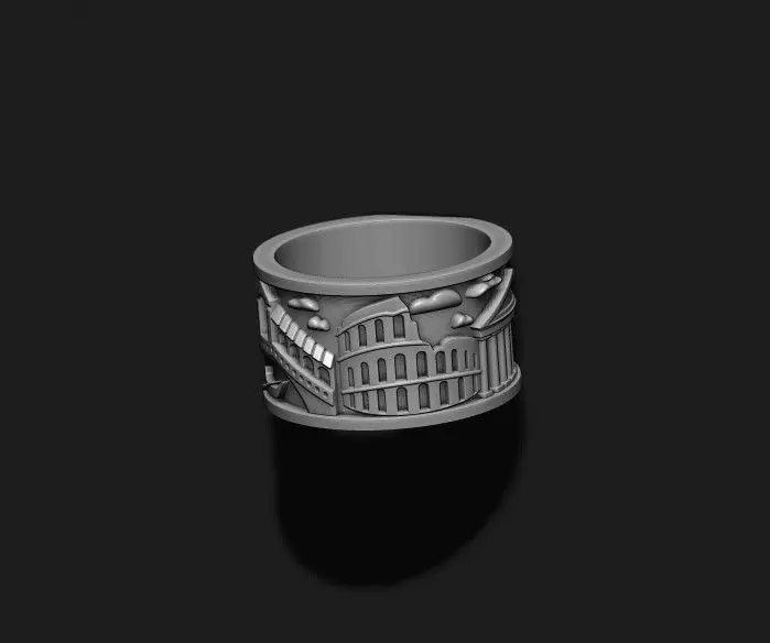 Italy ring 3D print model_0