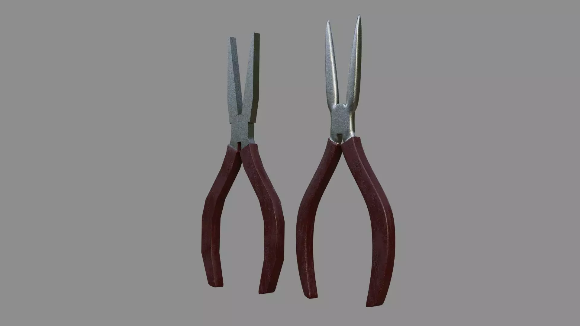 Pliers - Low and High poly Low-poly 3D model