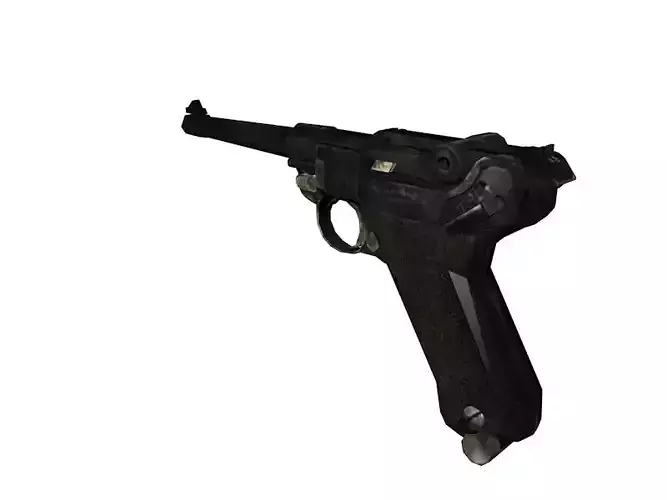 PBR Luger P08 Low-poly 3D model
