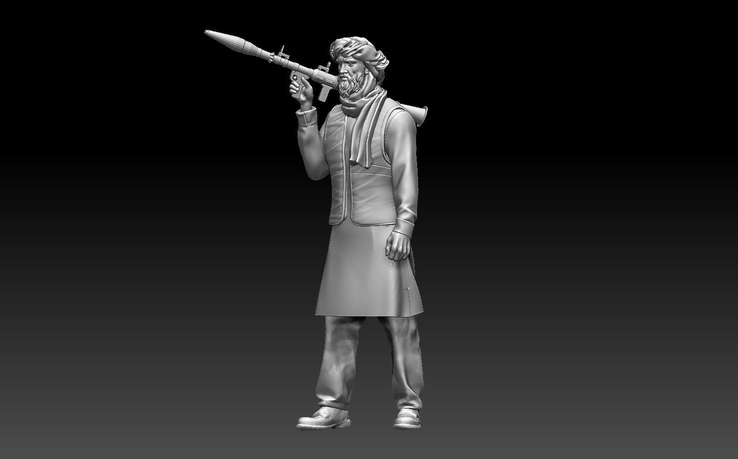 soldier arab 3D print model_54