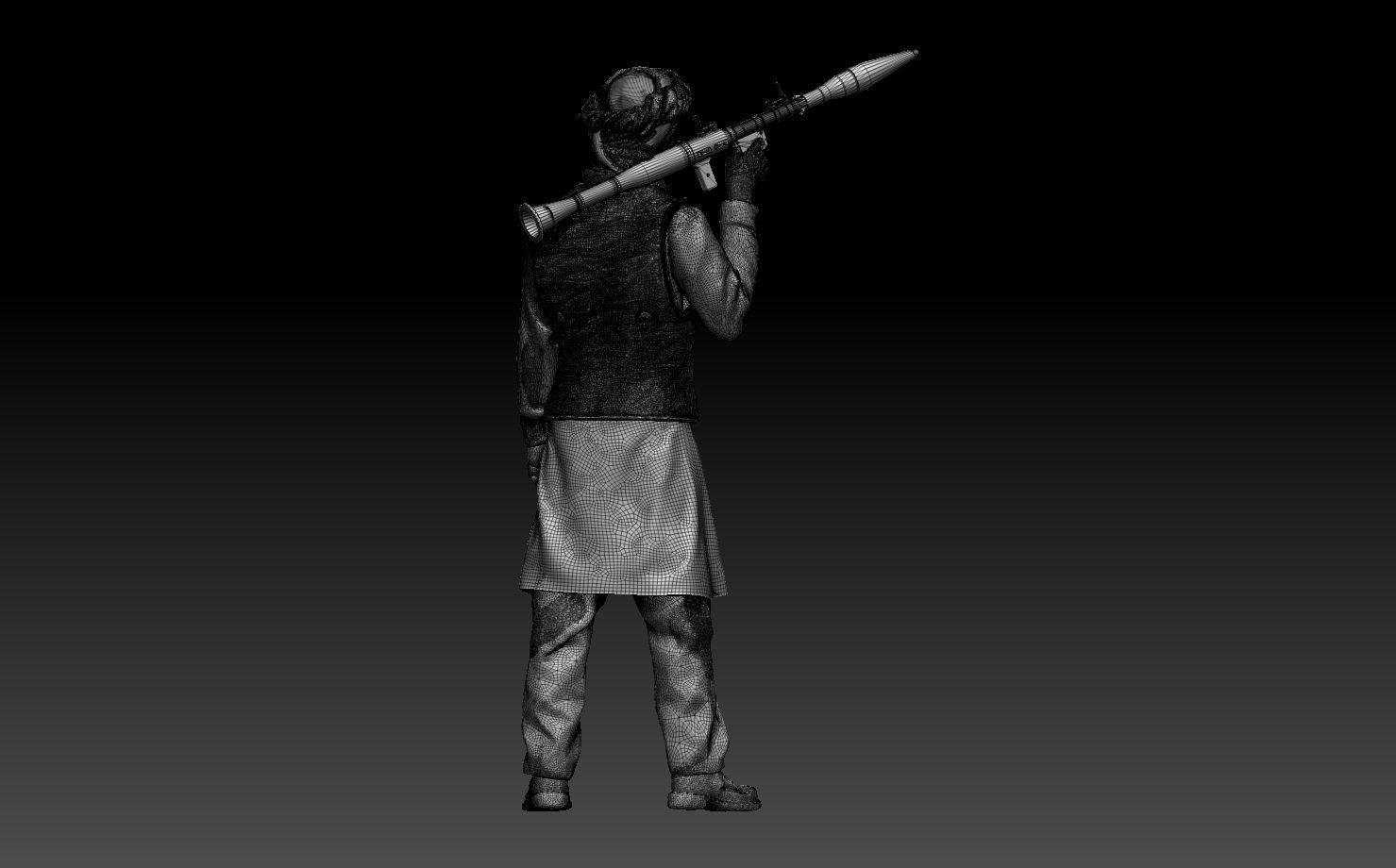 soldier arab 3D print model_8