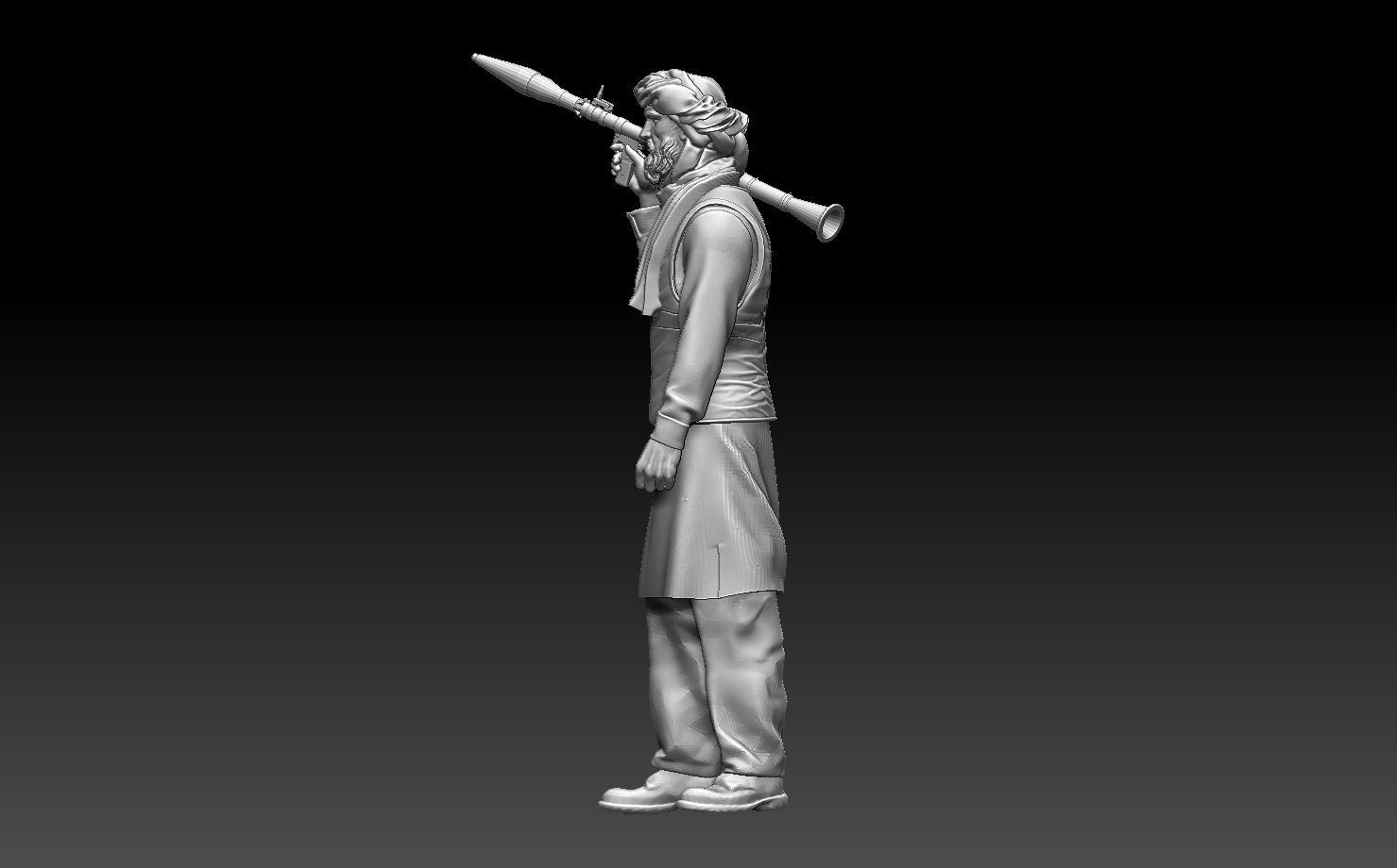 soldier arab 3D print model_25