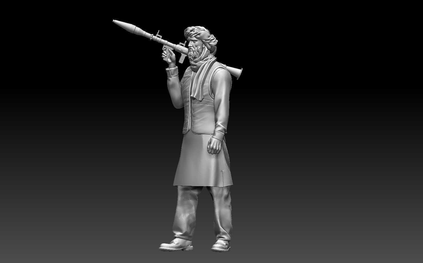 soldier arab 3D print model_48
