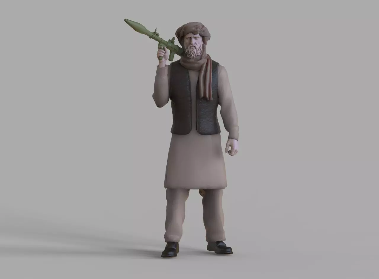 soldier arab 3D print model_0