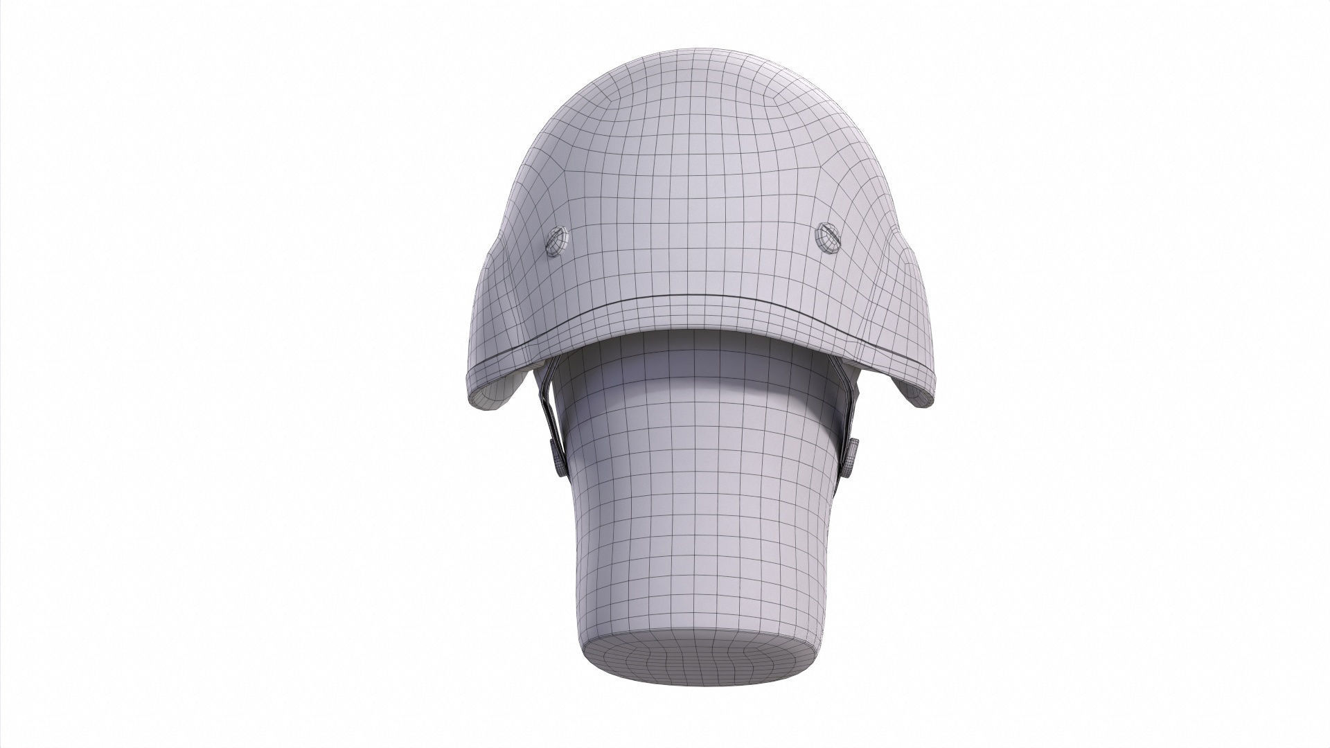 Millitary Ballistic Helmet Black 3D model_10