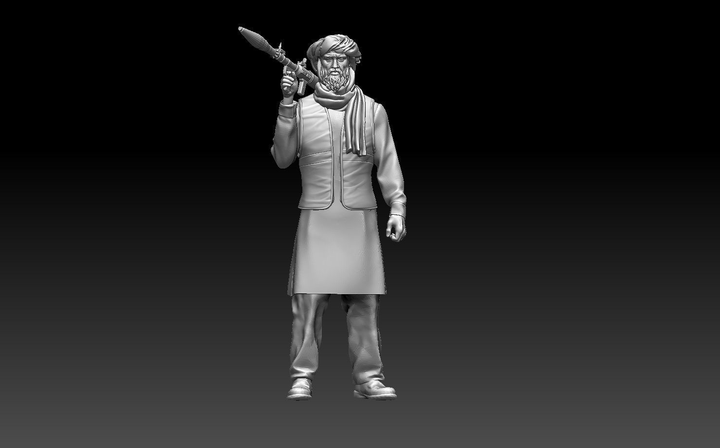 soldiers arab  3D print model_99