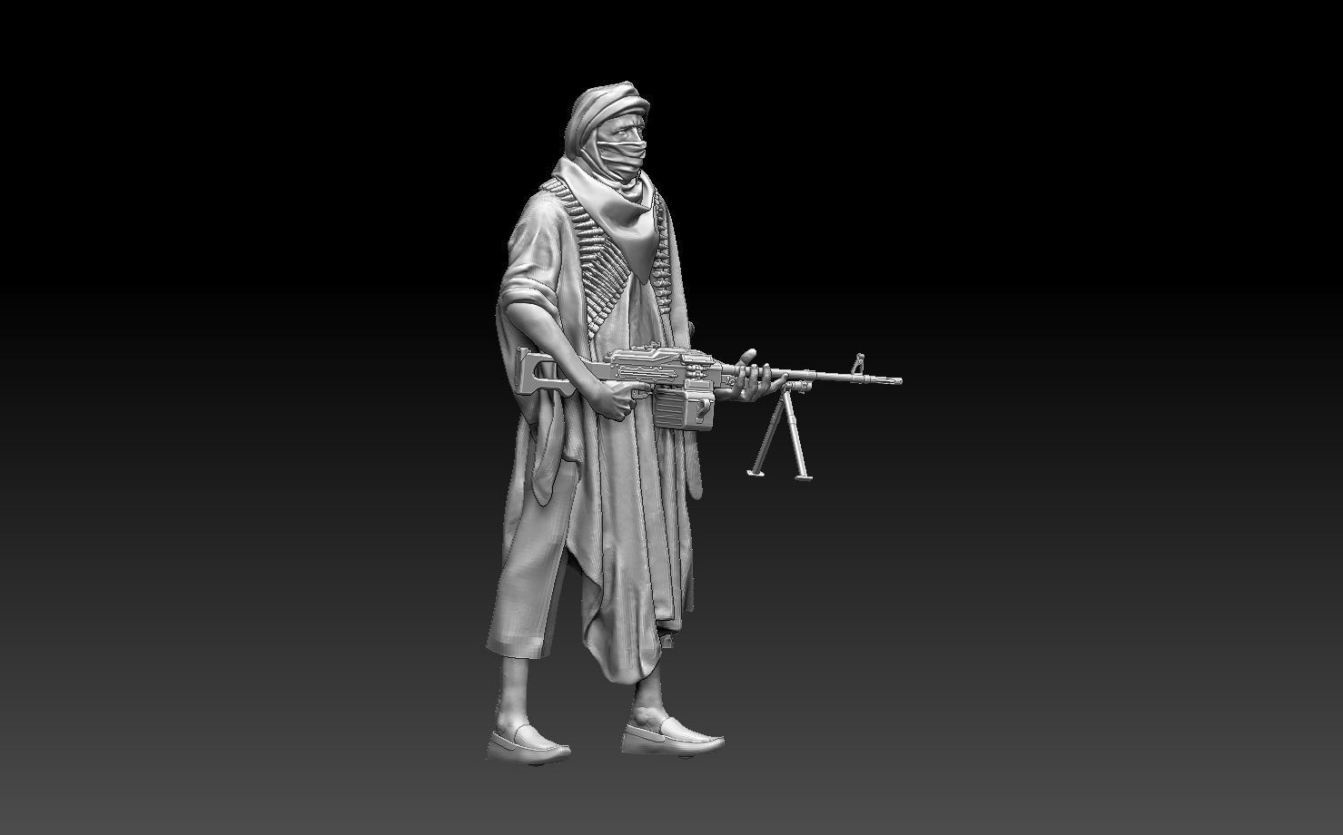 soldiers arab  3D print model_14