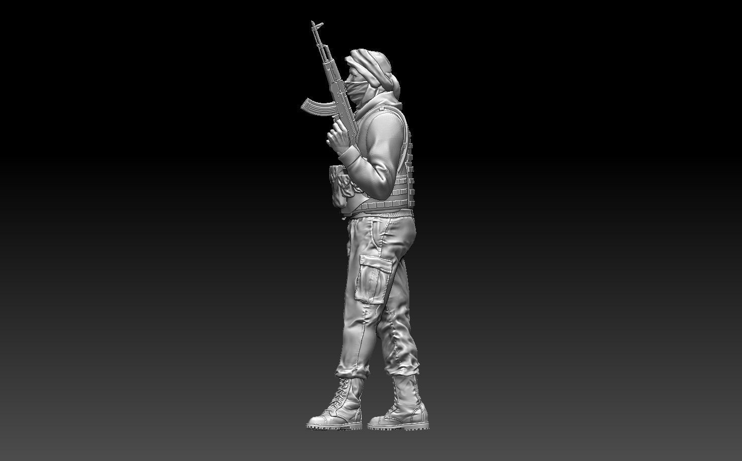 soldiers arab  3D print model_89