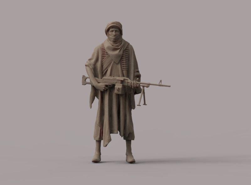 soldiers arab  3D print model_11