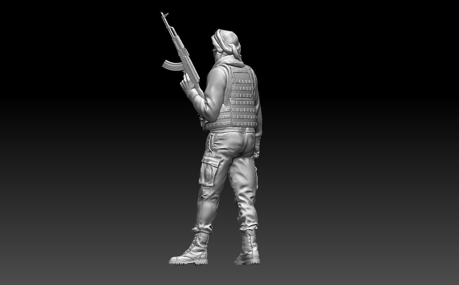soldiers arab  3D print model_43