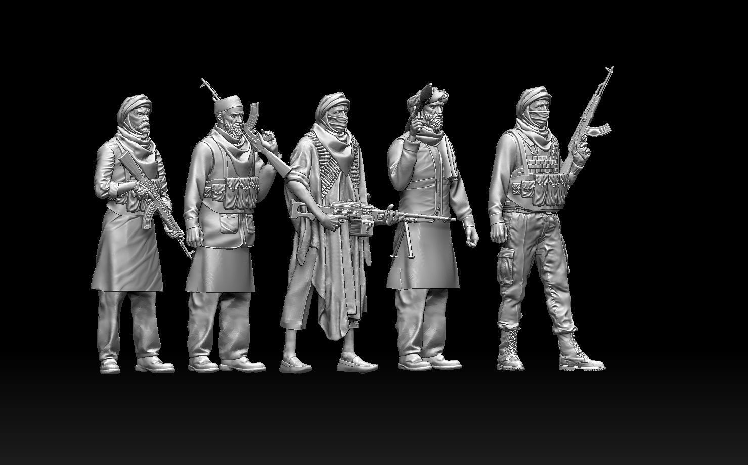 soldiers arab  3D print model_36