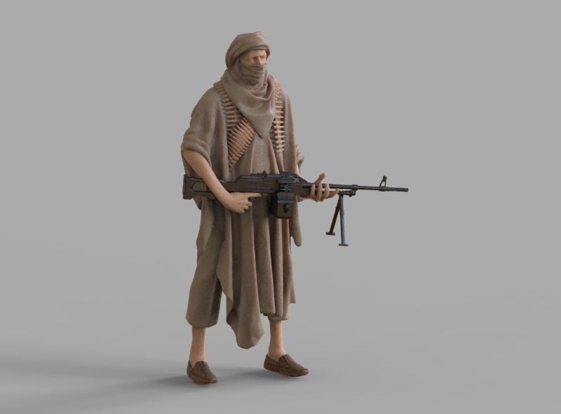 soldiers arab  3D print model_78
