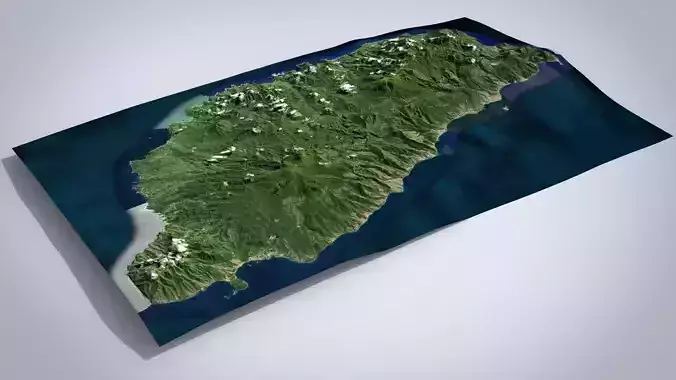 Dominica island Caribbean state  3D model