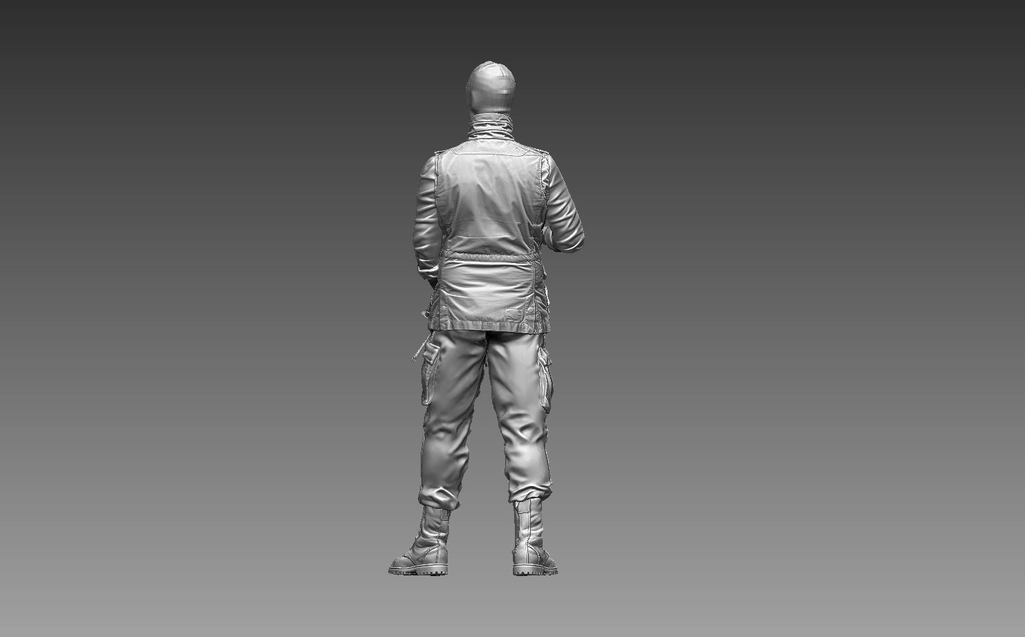 robber man 3D print model_28