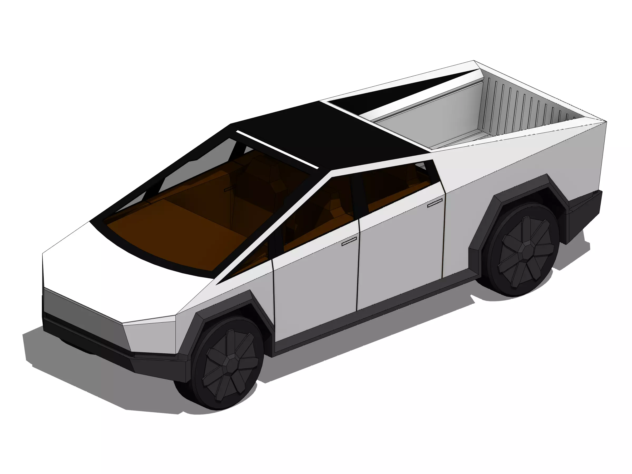 Tesla Cybertruck - Revit Family 3D model_0