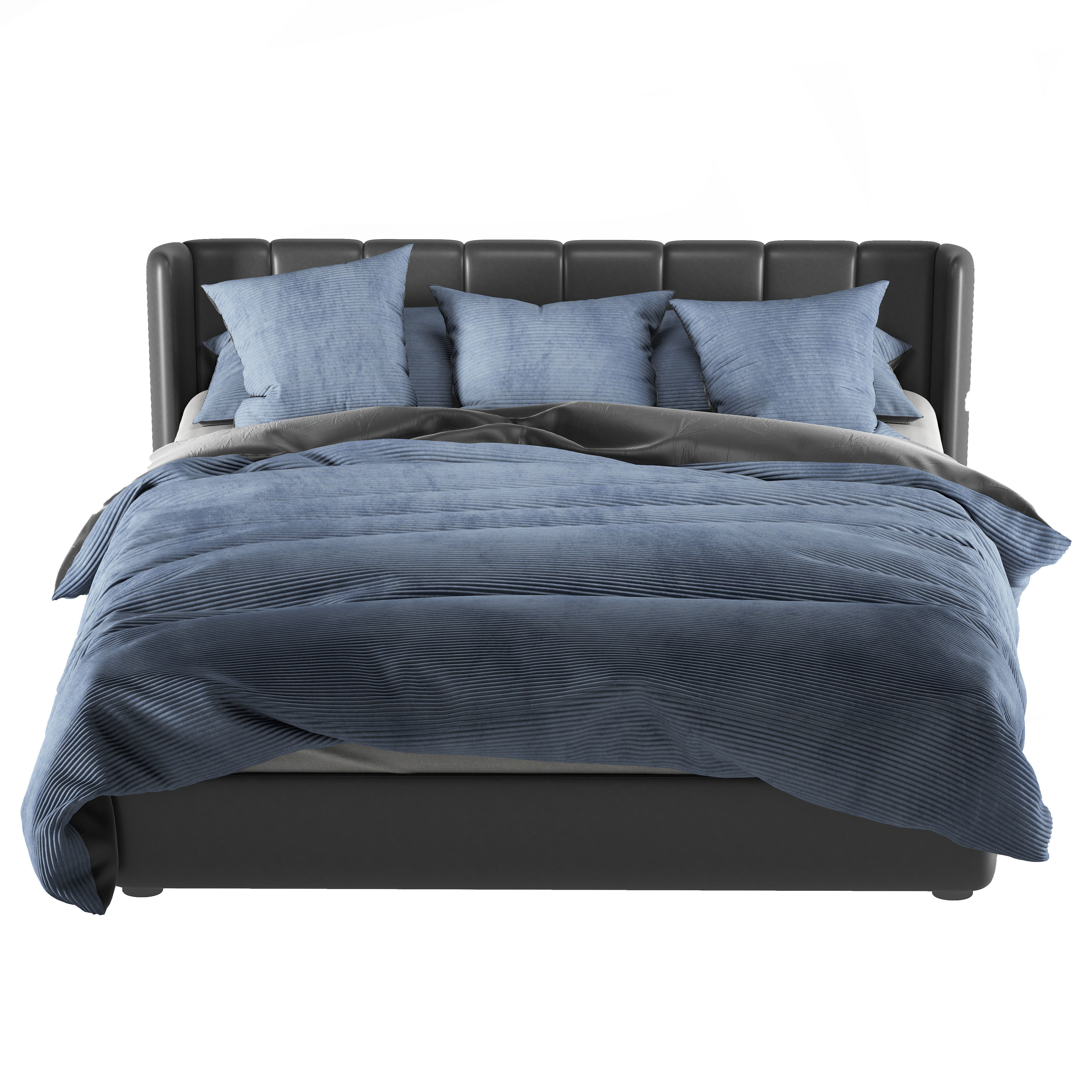 bed Luxury Magic Velvet 2 color 3D model_3