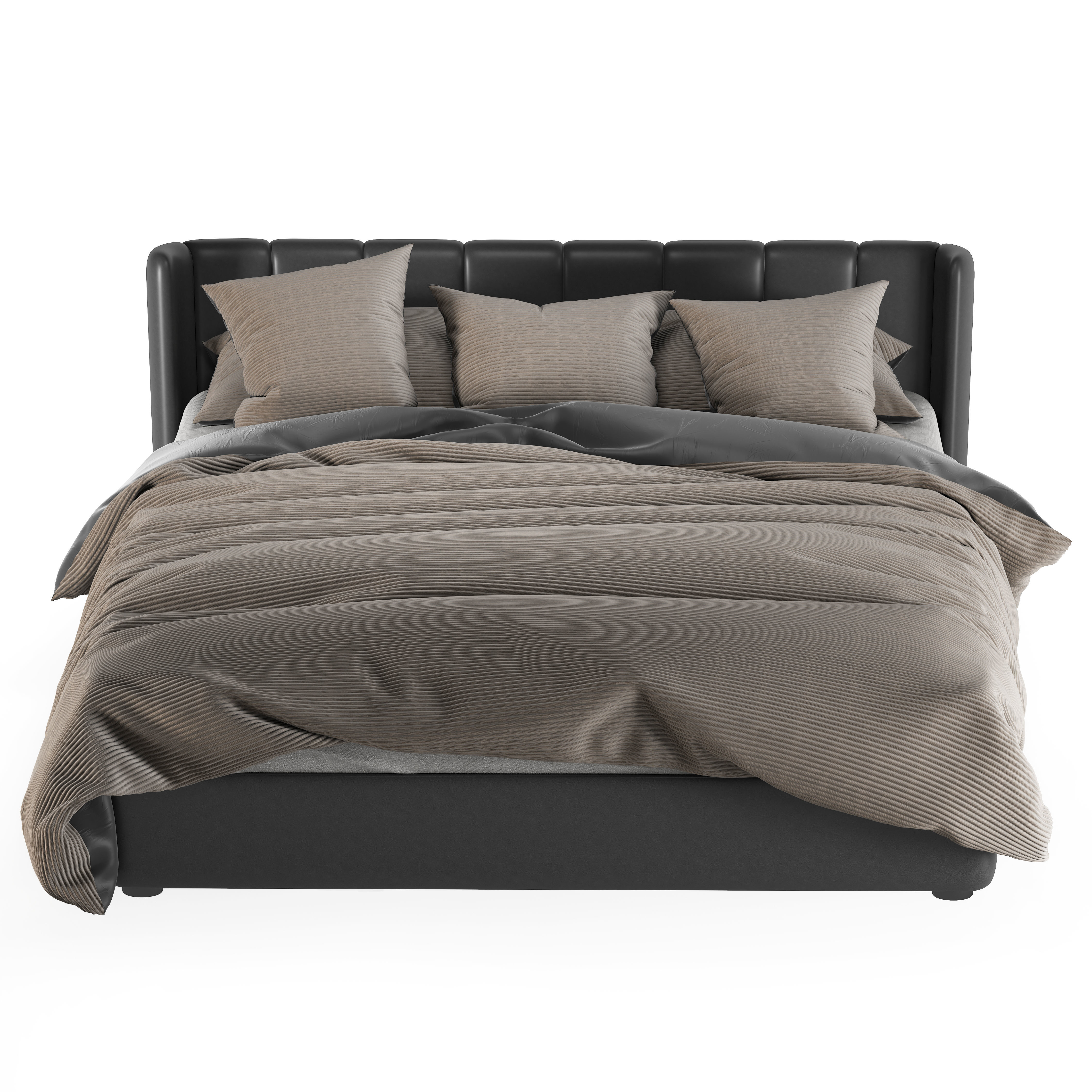 bed Luxury Magic Velvet 2 color 3D model_2