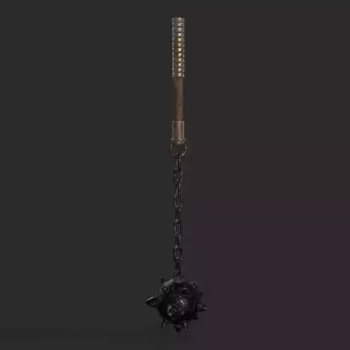 Medieval Flail  Low-poly 3D model