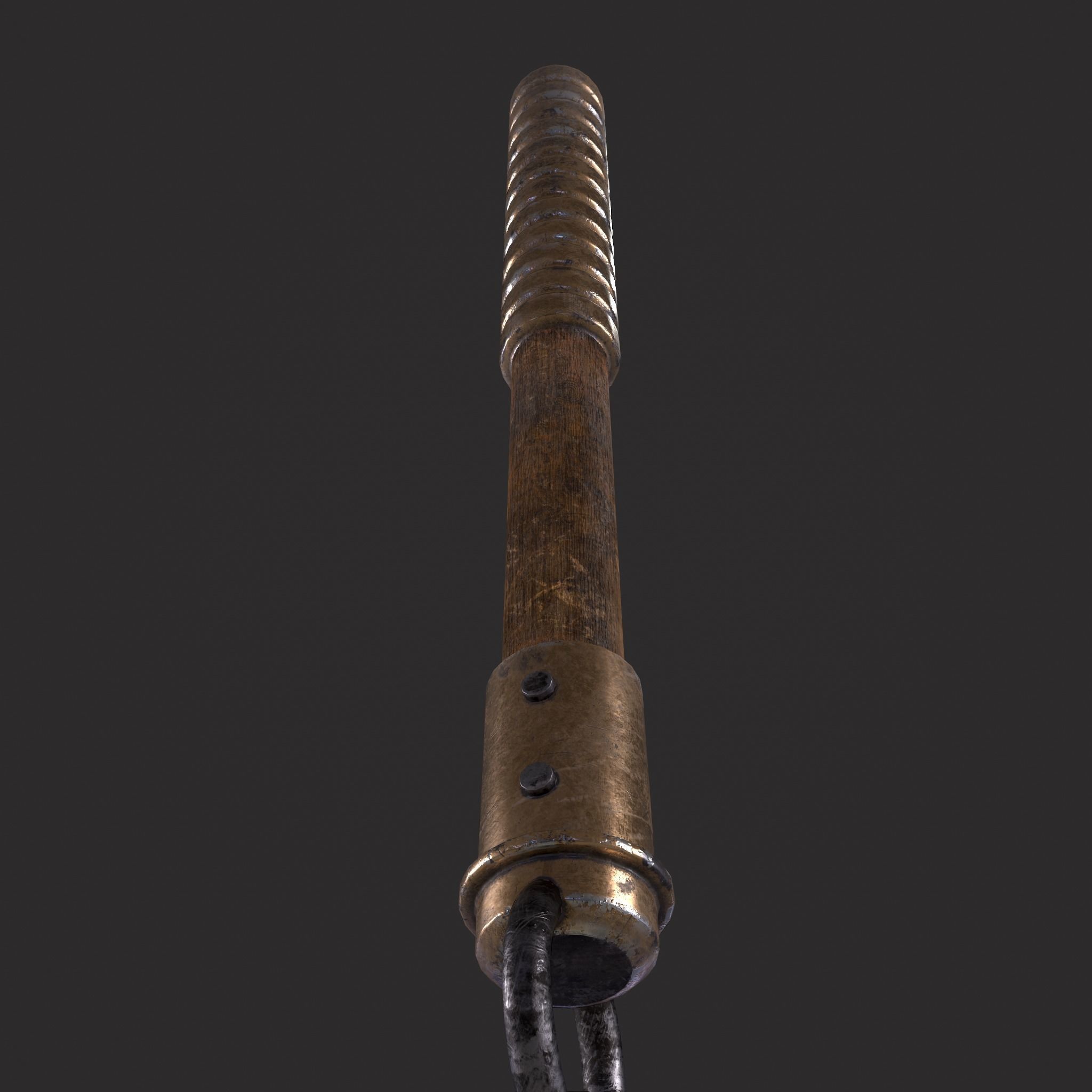 Medieval Flail  Low-poly 3D model_5