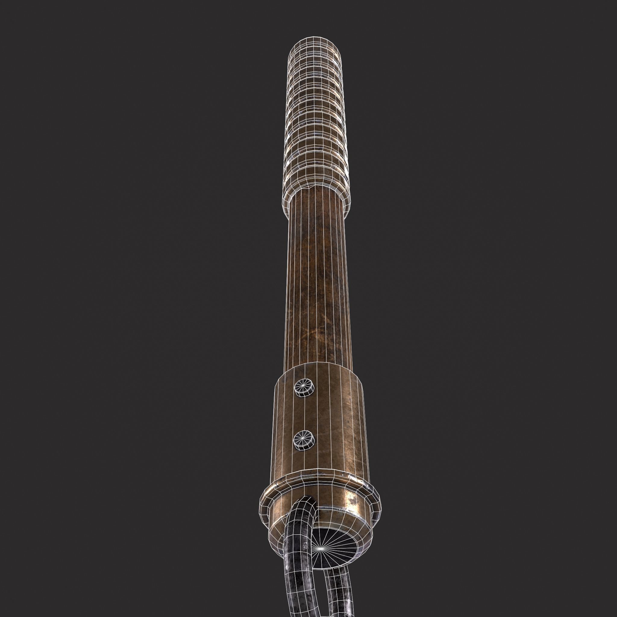 Medieval Flail  Low-poly 3D model_6