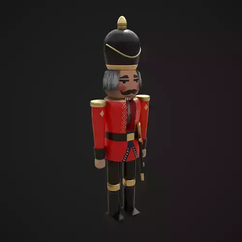 Nut Cracker Low-poly 3D model