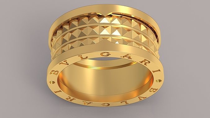 BVLGARI RING BZERO1 ROCK 3D print model