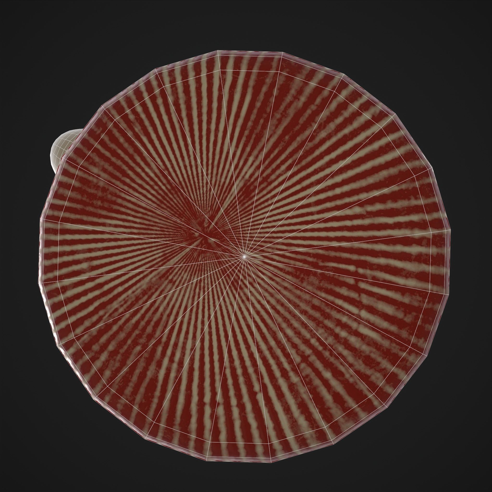 Reindeer Cupcake Low-poly 3D model_20