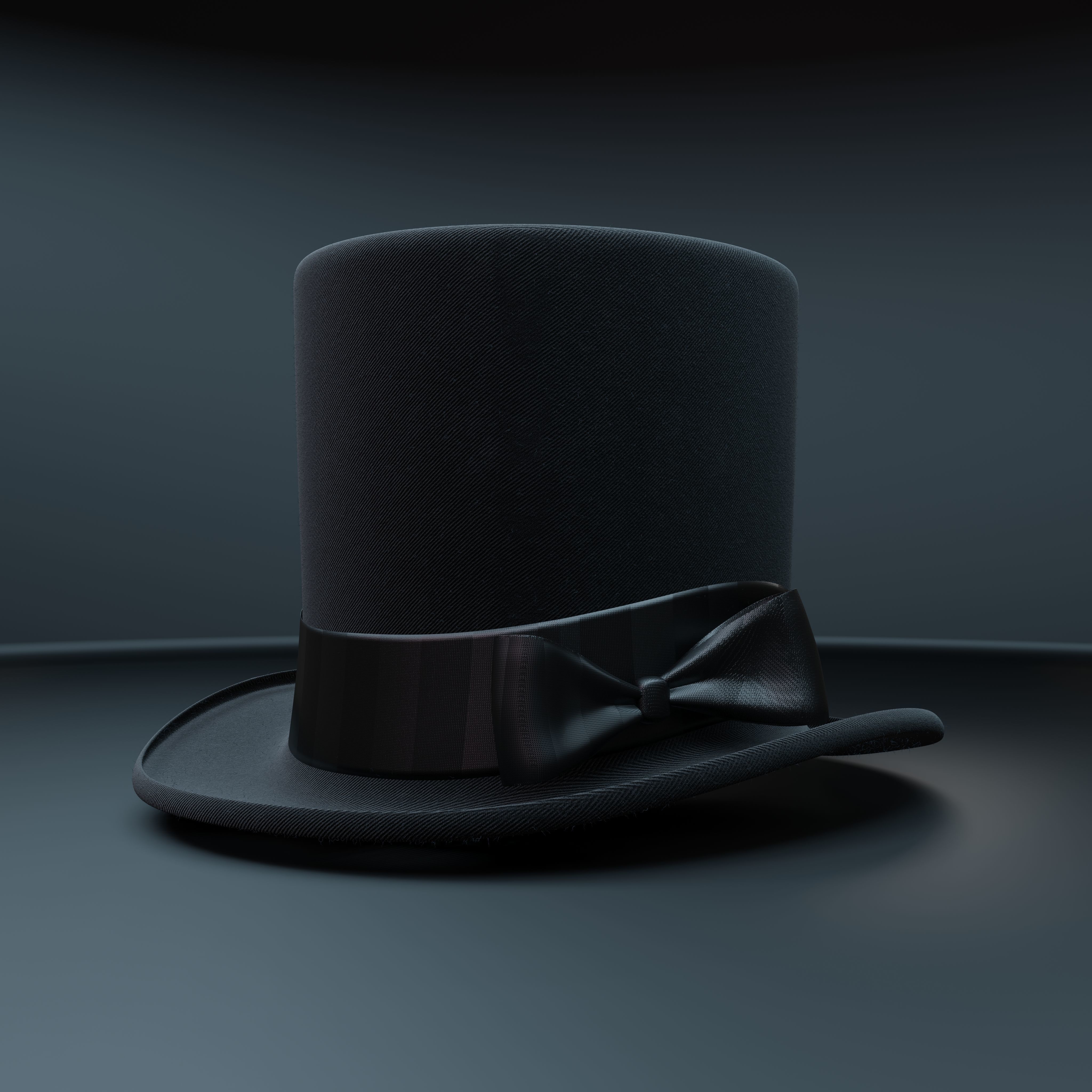 Top Hat Photorealistic PBR Low-poly 3D model_14