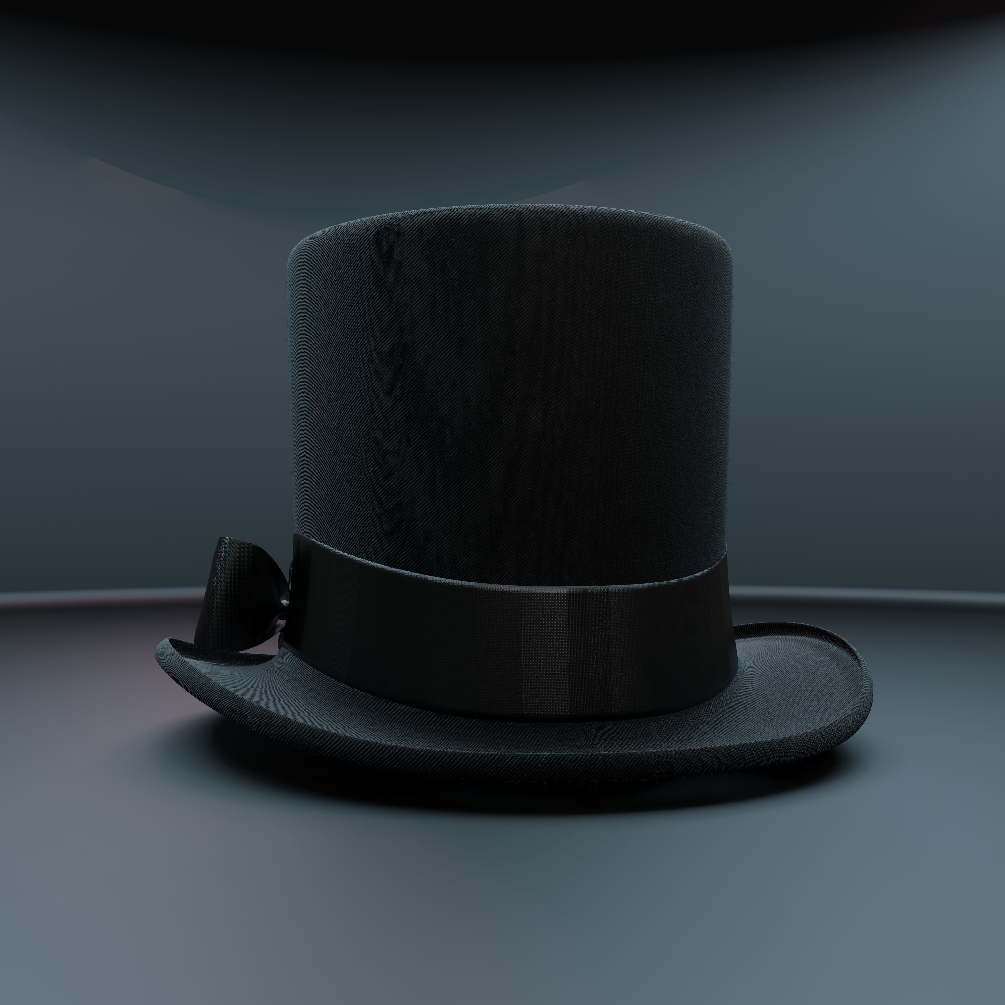 Top Hat Photorealistic PBR Low-poly 3D model_20