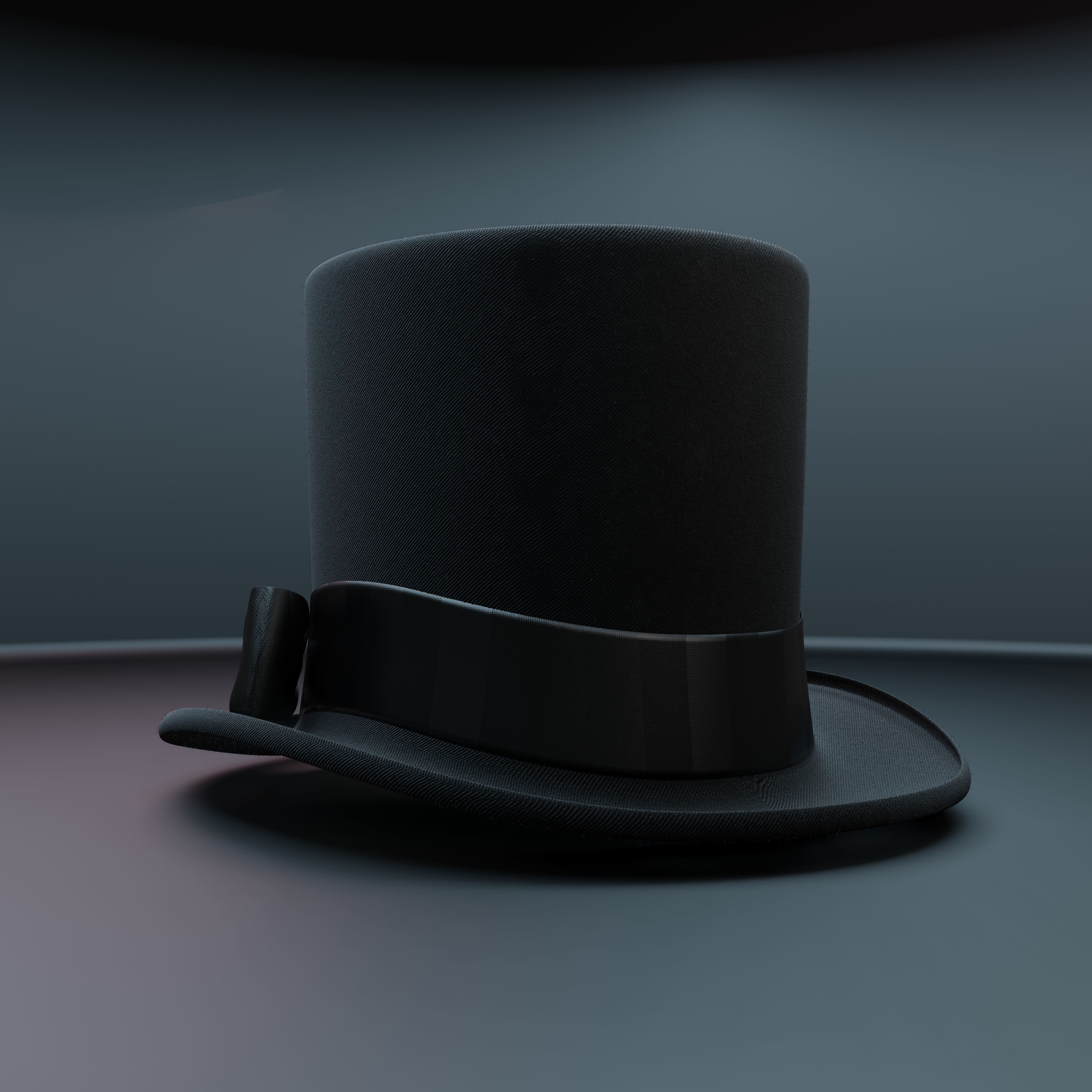Top Hat Photorealistic PBR Low-poly 3D model_19