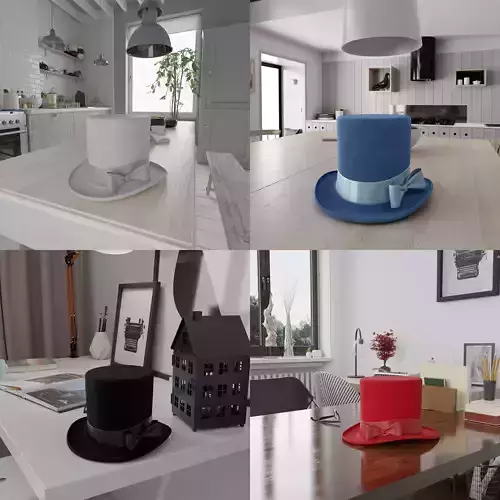 Top Hat Photorealistic PBR 