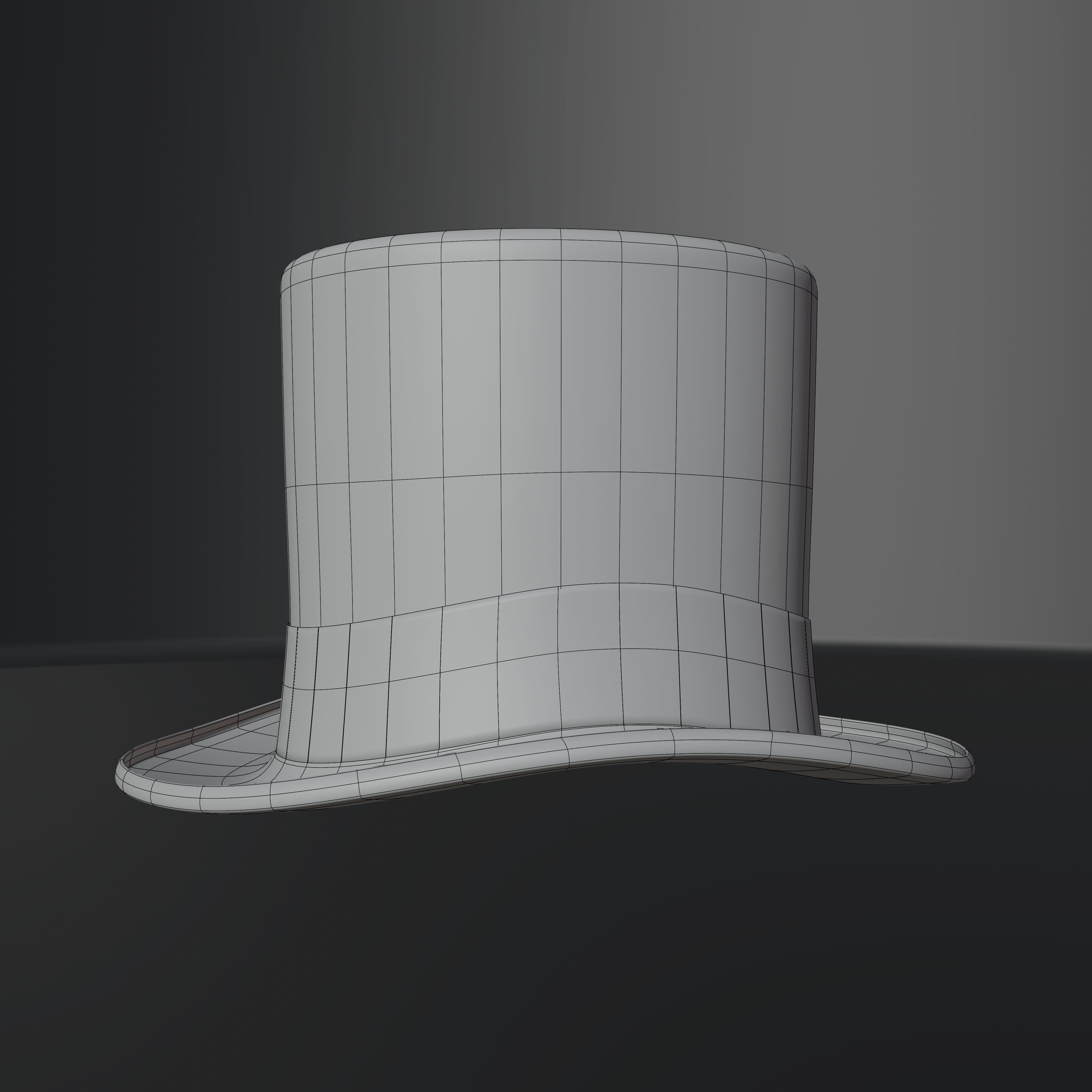 Top Hat Photorealistic PBR Low-poly 3D model_48