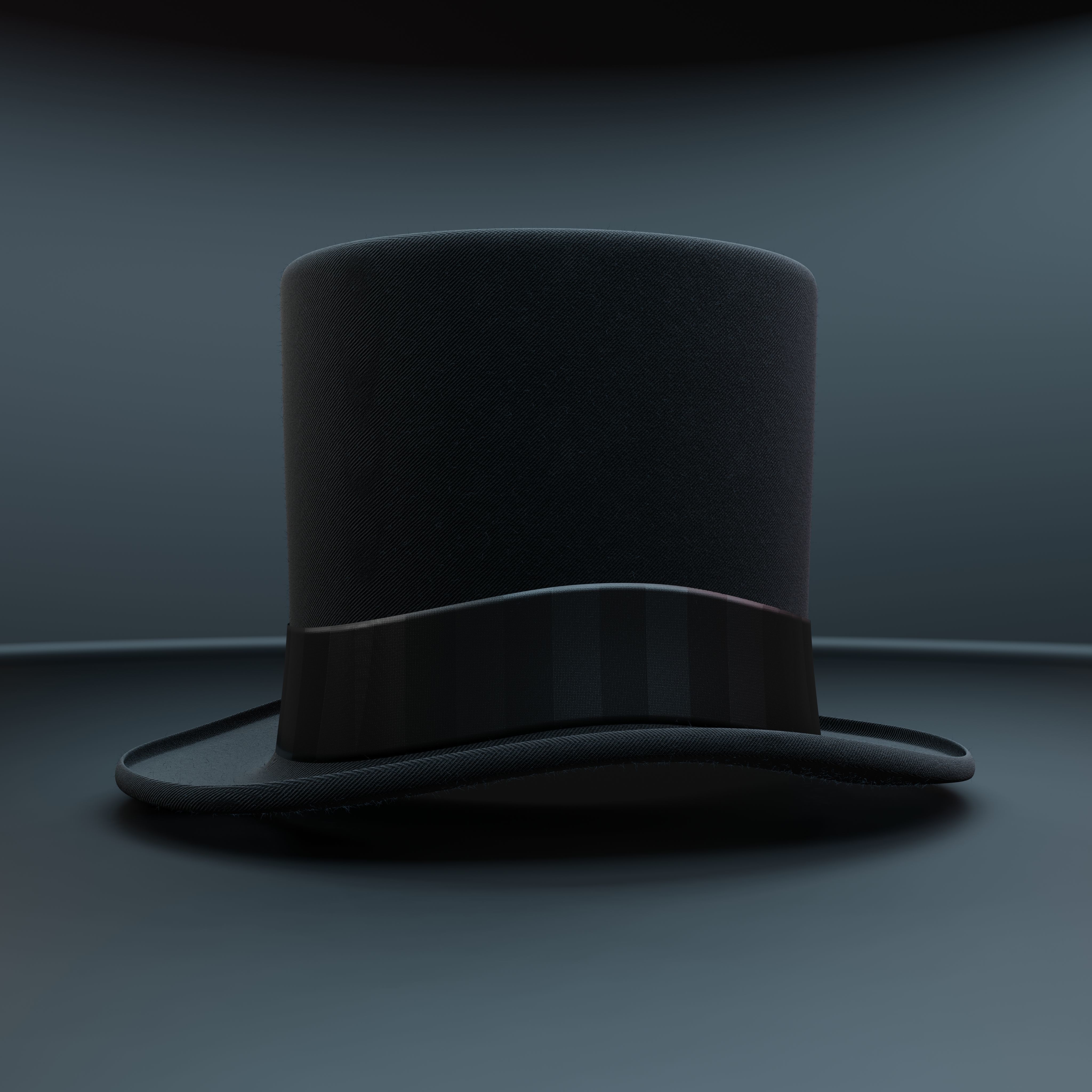 Top Hat Photorealistic PBR Low-poly 3D model_24