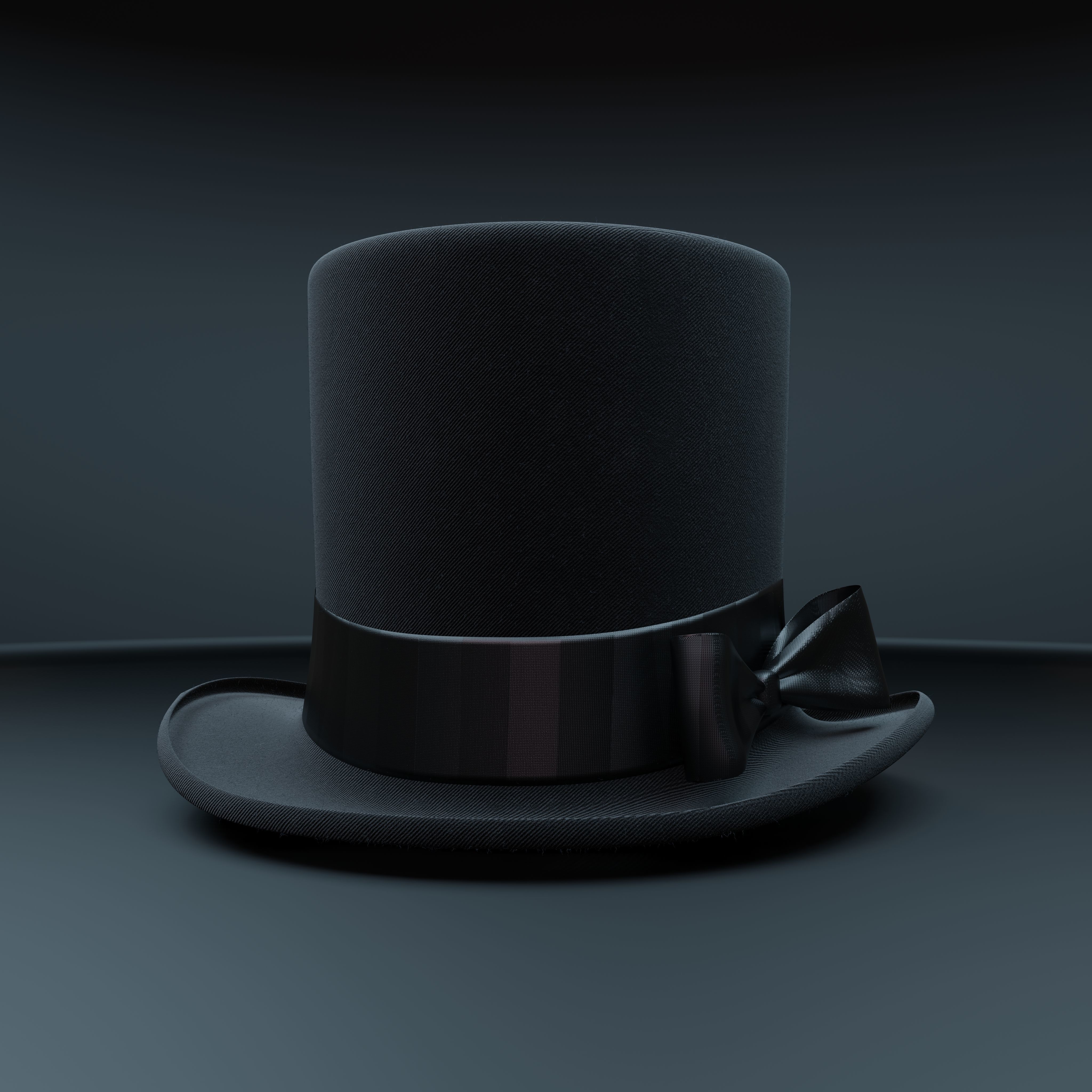Top Hat Photorealistic PBR Low-poly 3D model_12