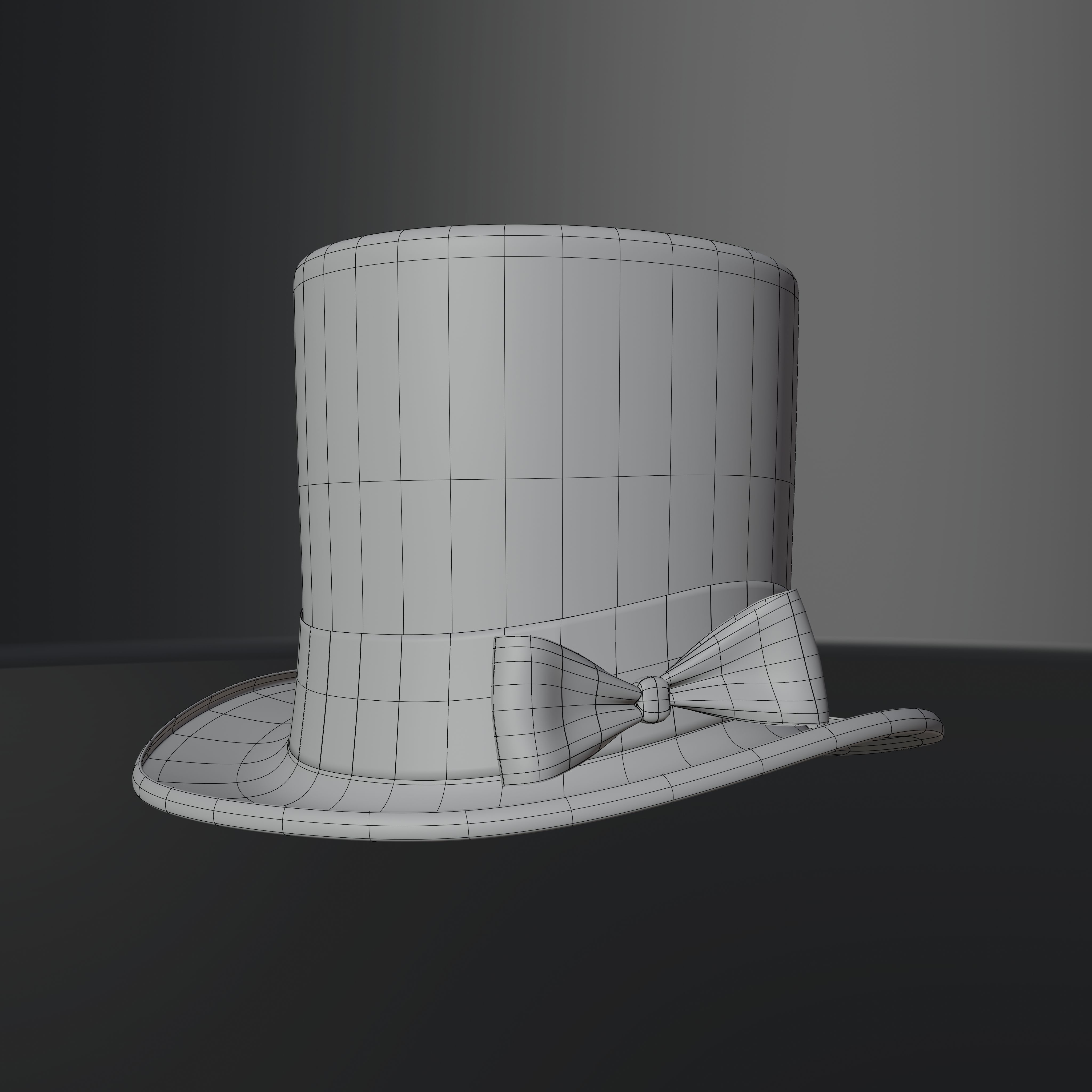 Top Hat Photorealistic PBR Low-poly 3D model_38