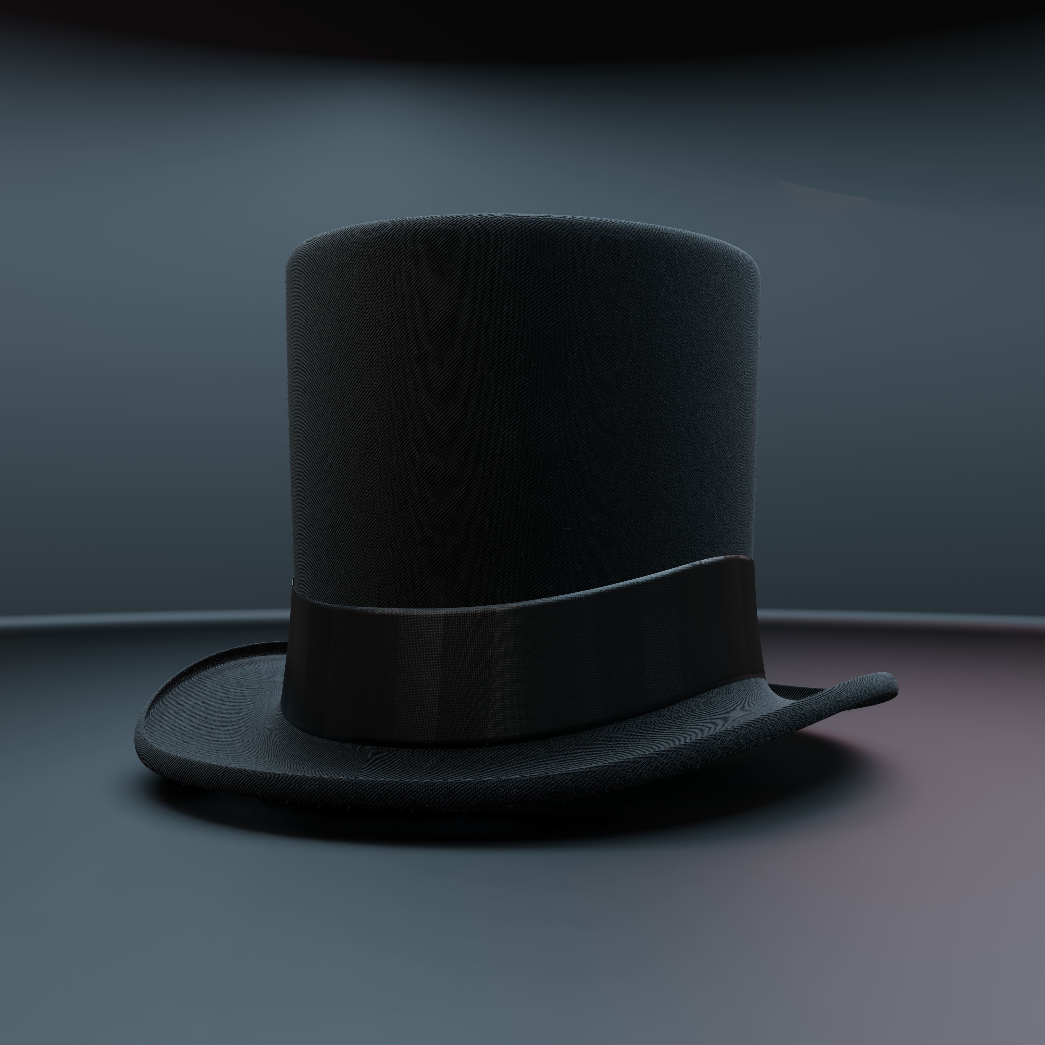 Top Hat Photorealistic PBR Low-poly 3D model_22