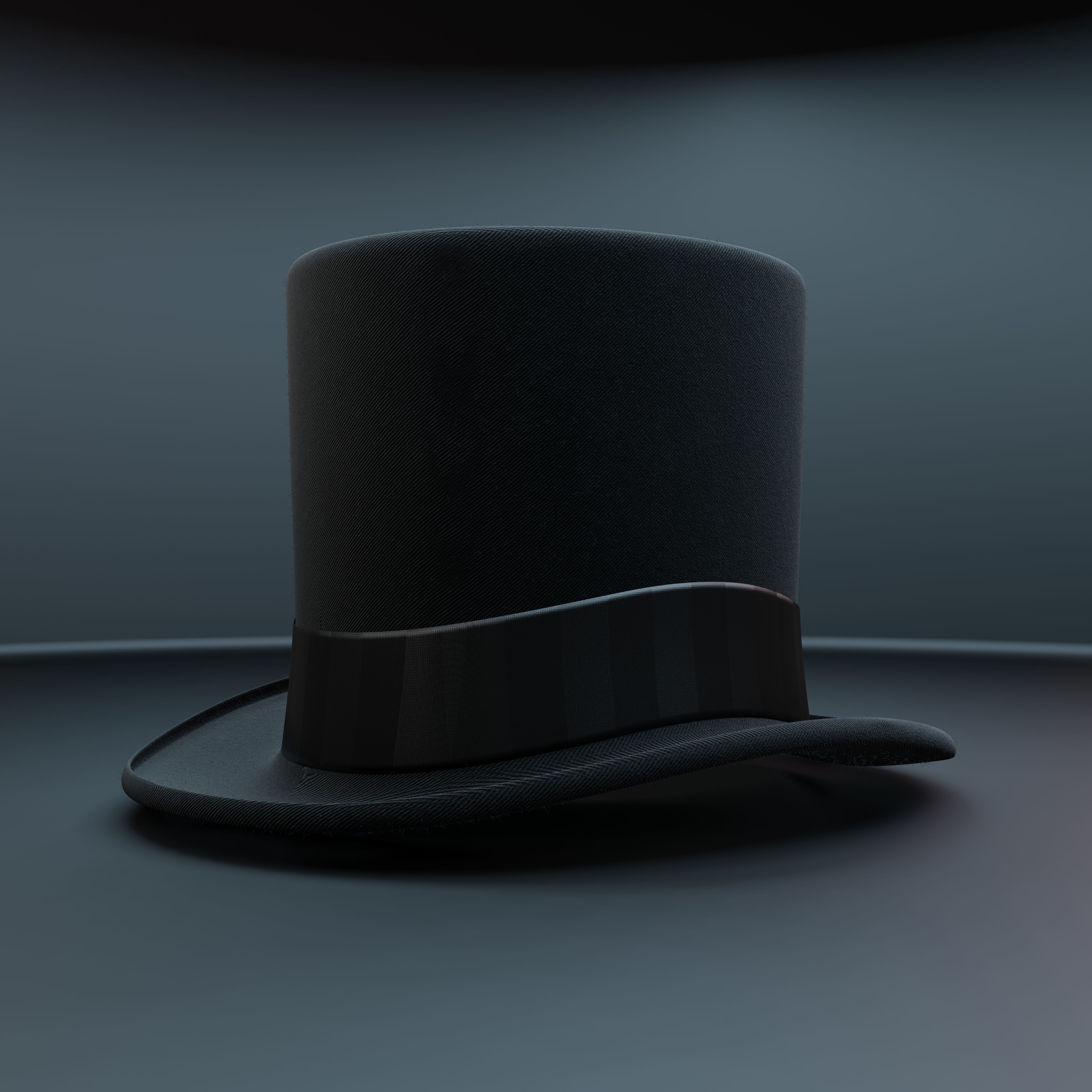 Top Hat Photorealistic PBR Low-poly 3D model_23
