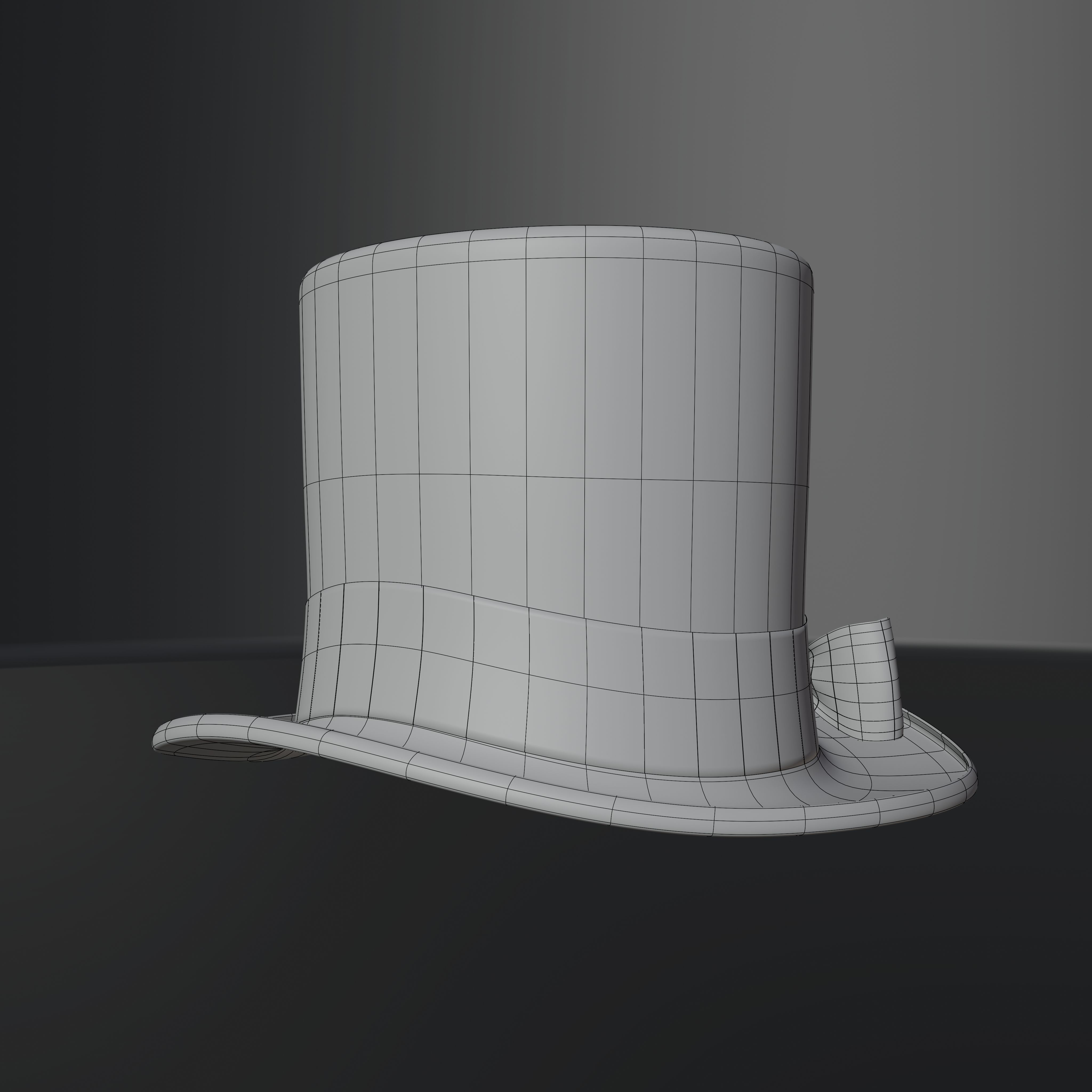 Top Hat Photorealistic PBR Low-poly 3D model_51
