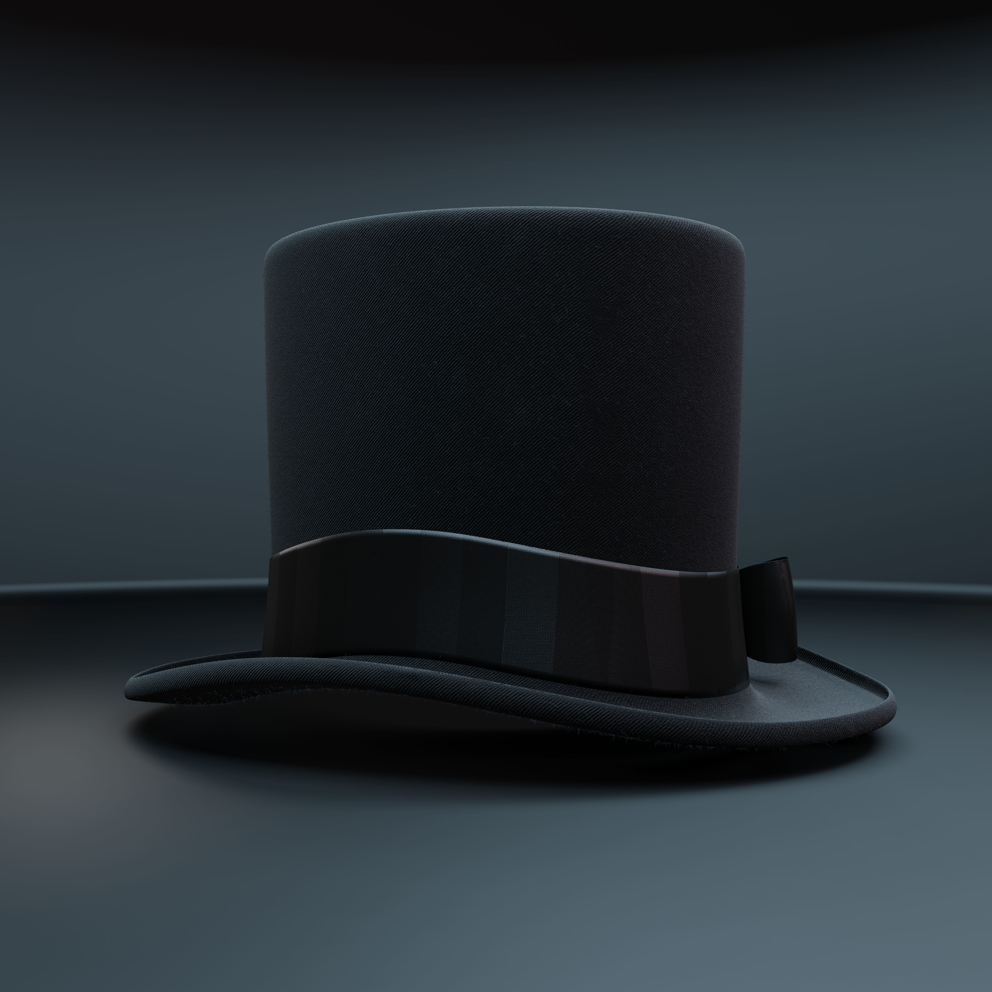 Top Hat Photorealistic PBR Low-poly 3D model_26