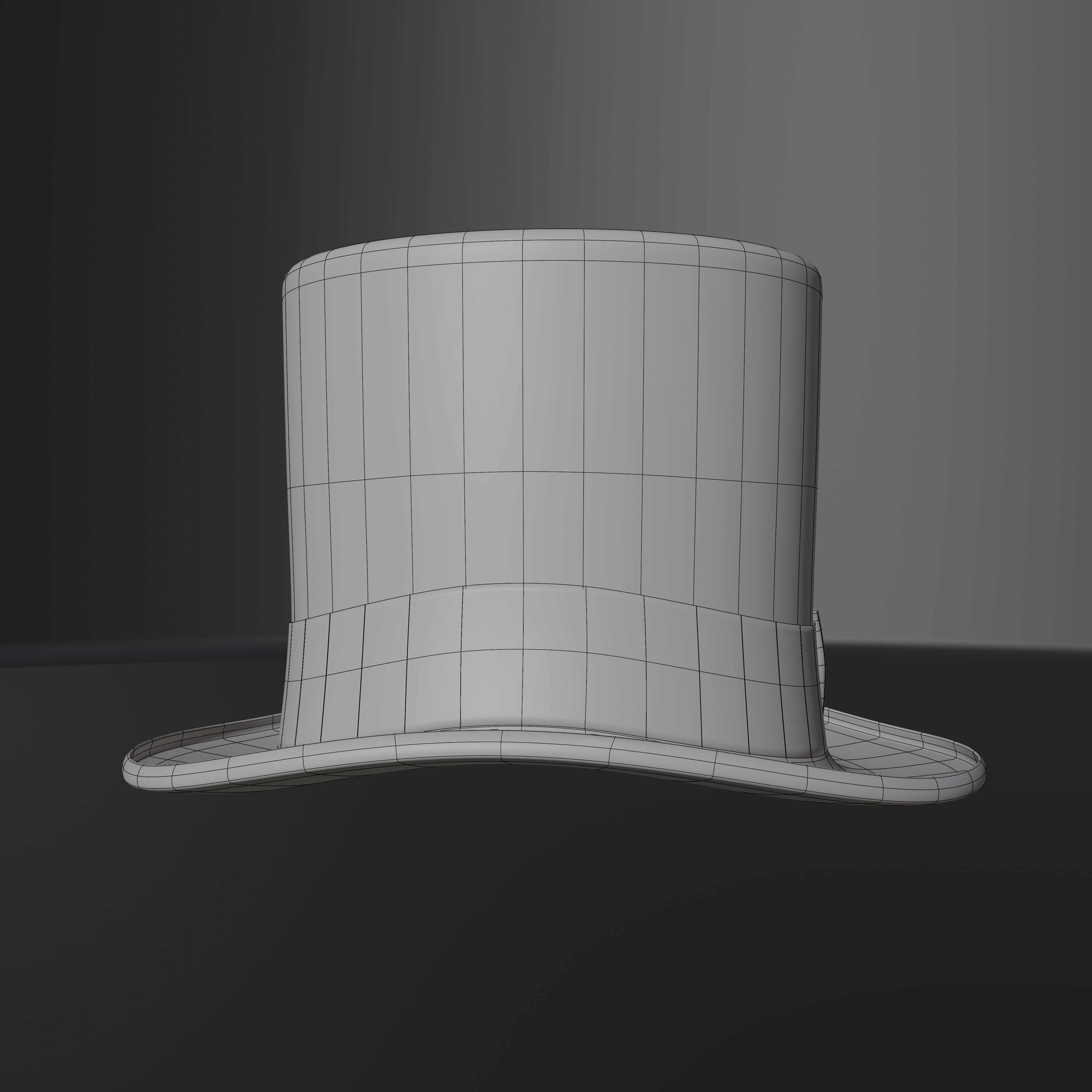 Top Hat Photorealistic PBR Low-poly 3D model_49