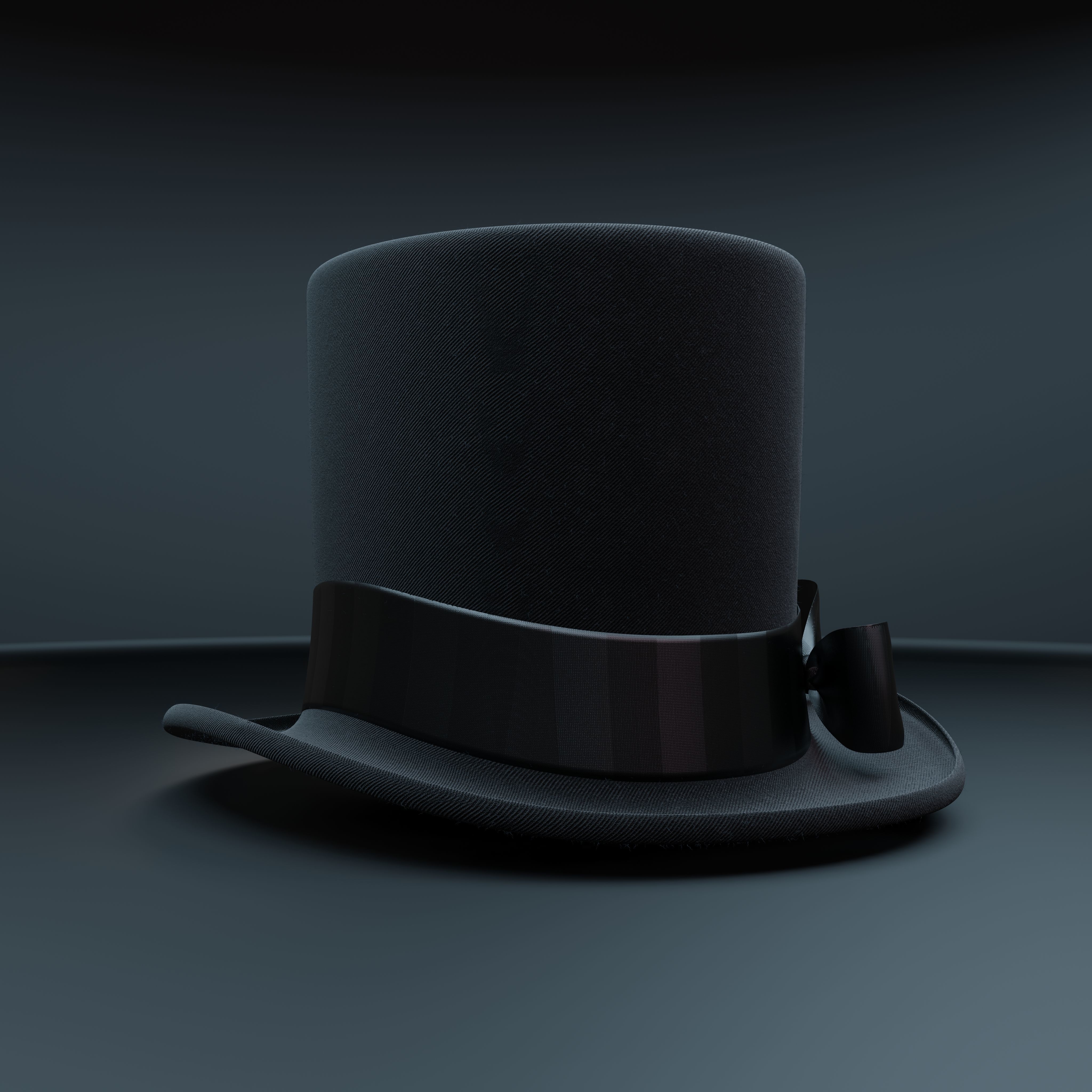 Top Hat Photorealistic PBR Low-poly 3D model_28