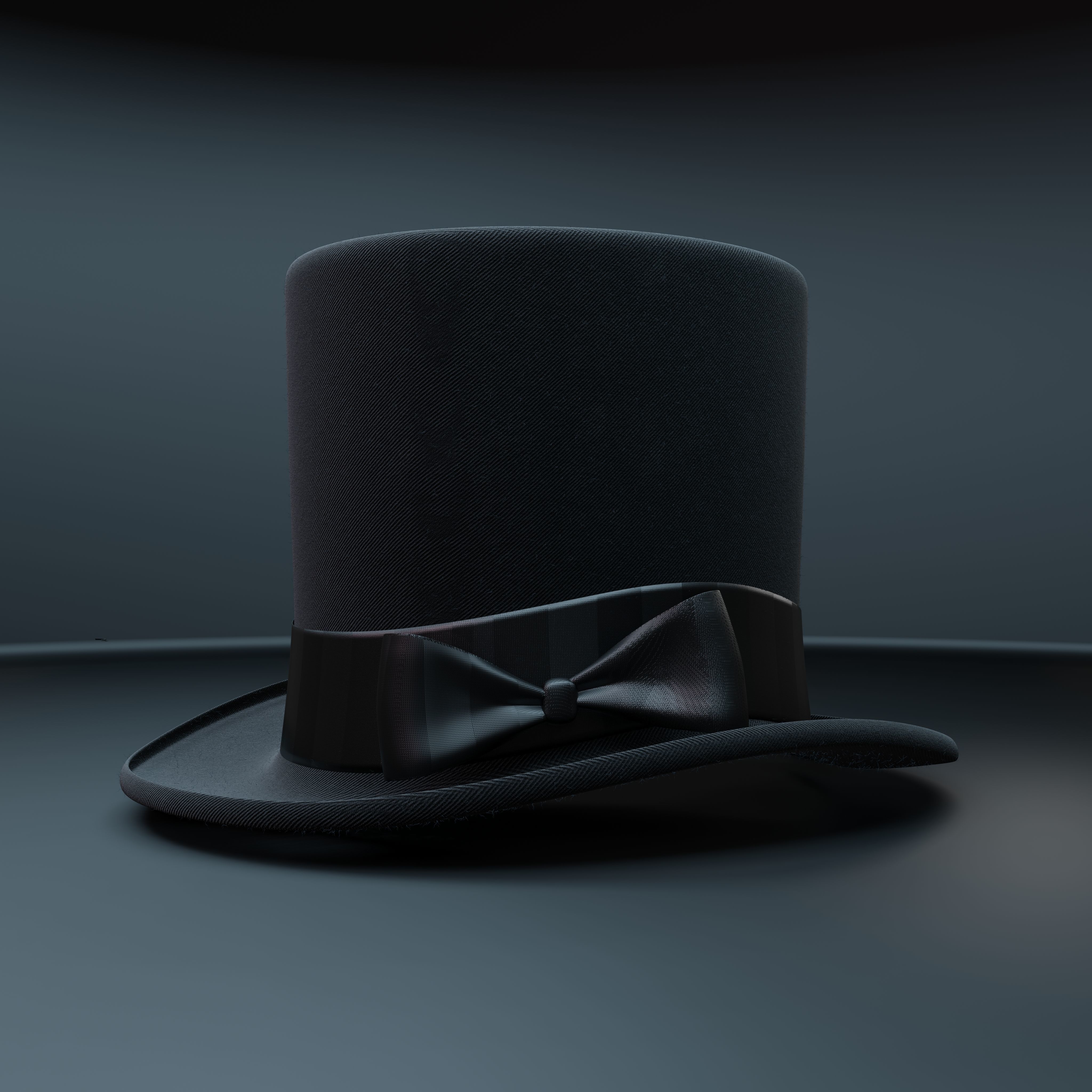 Top Hat Photorealistic PBR Low-poly 3D model_15