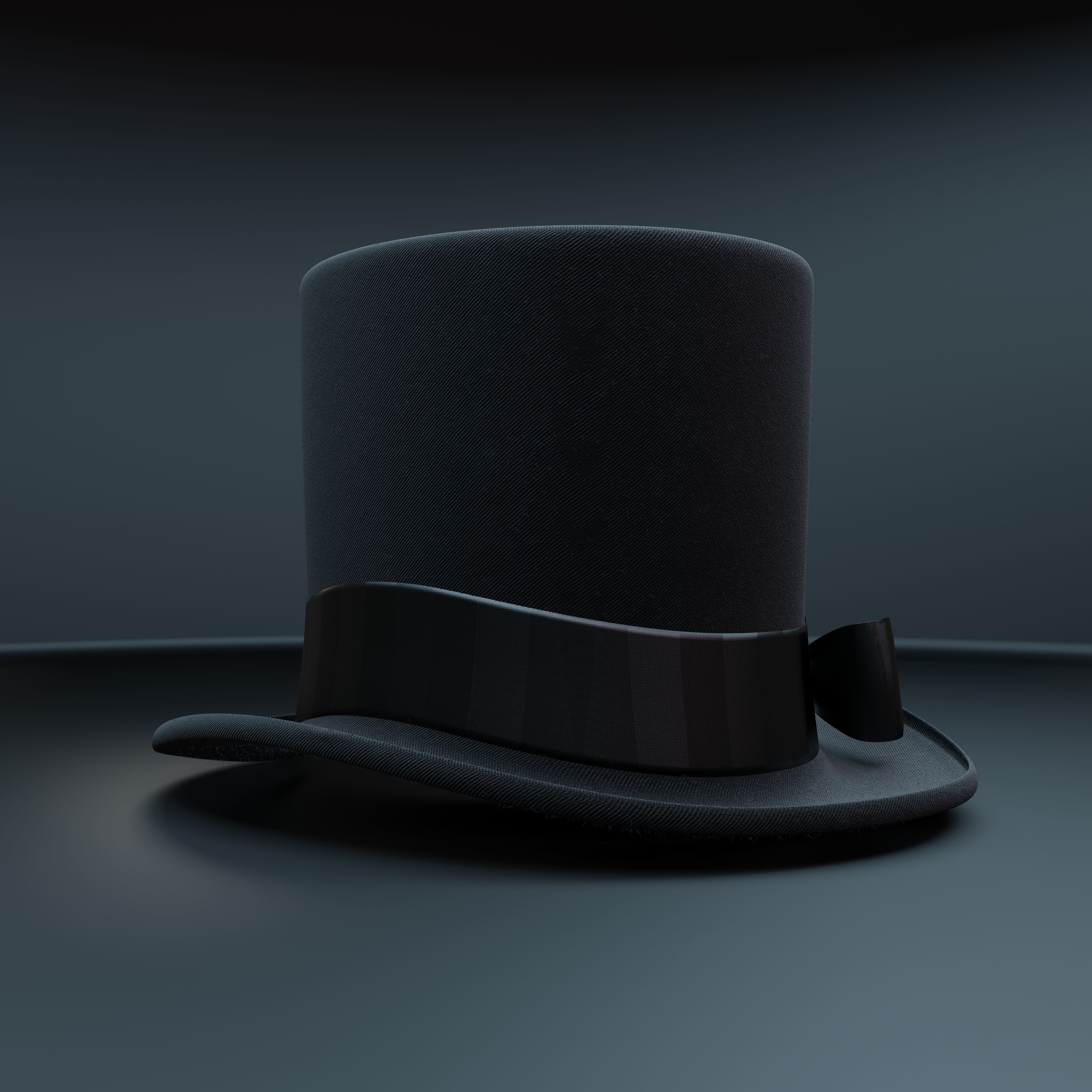 Top Hat Photorealistic PBR Low-poly 3D model_27