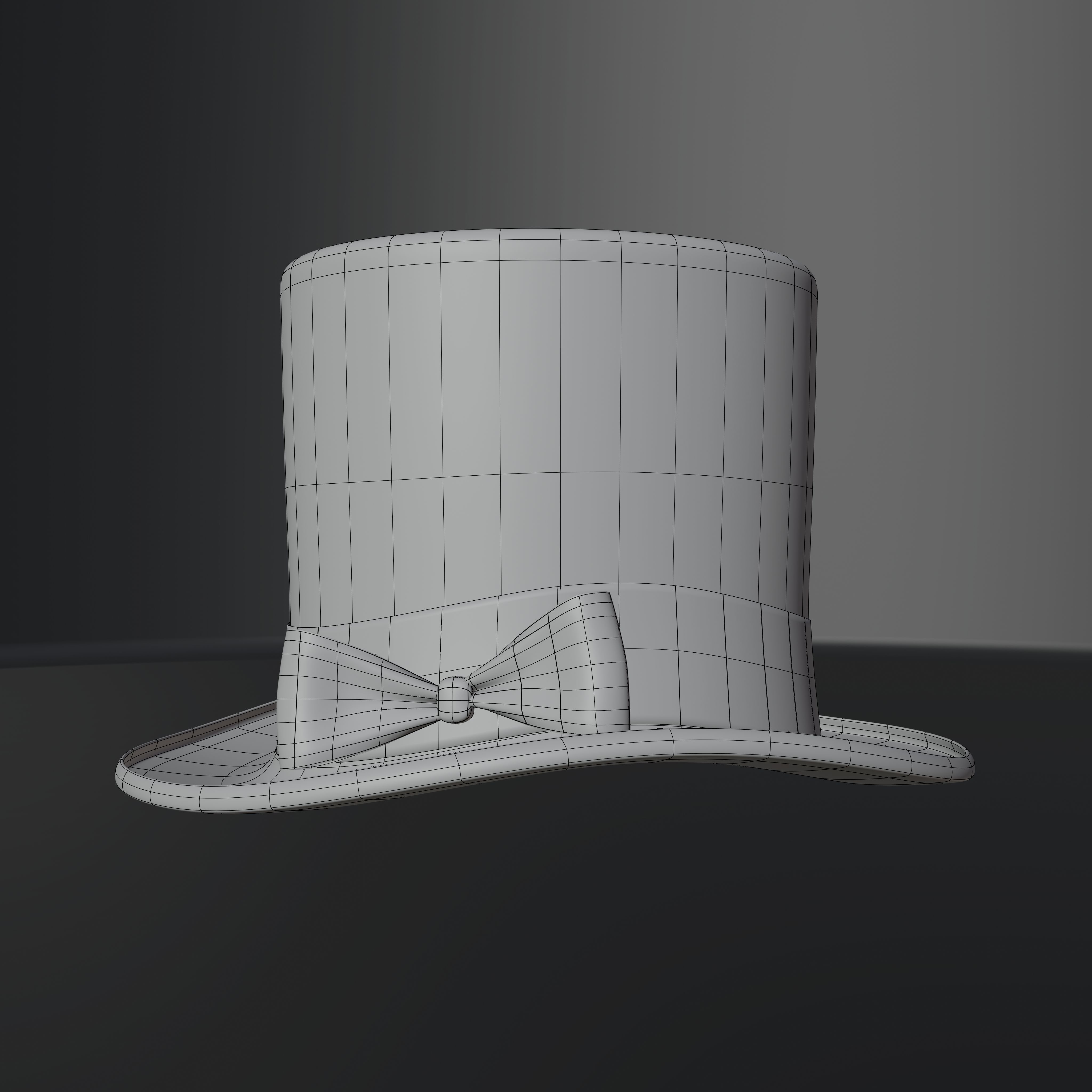 Top Hat Photorealistic PBR Low-poly 3D model_40