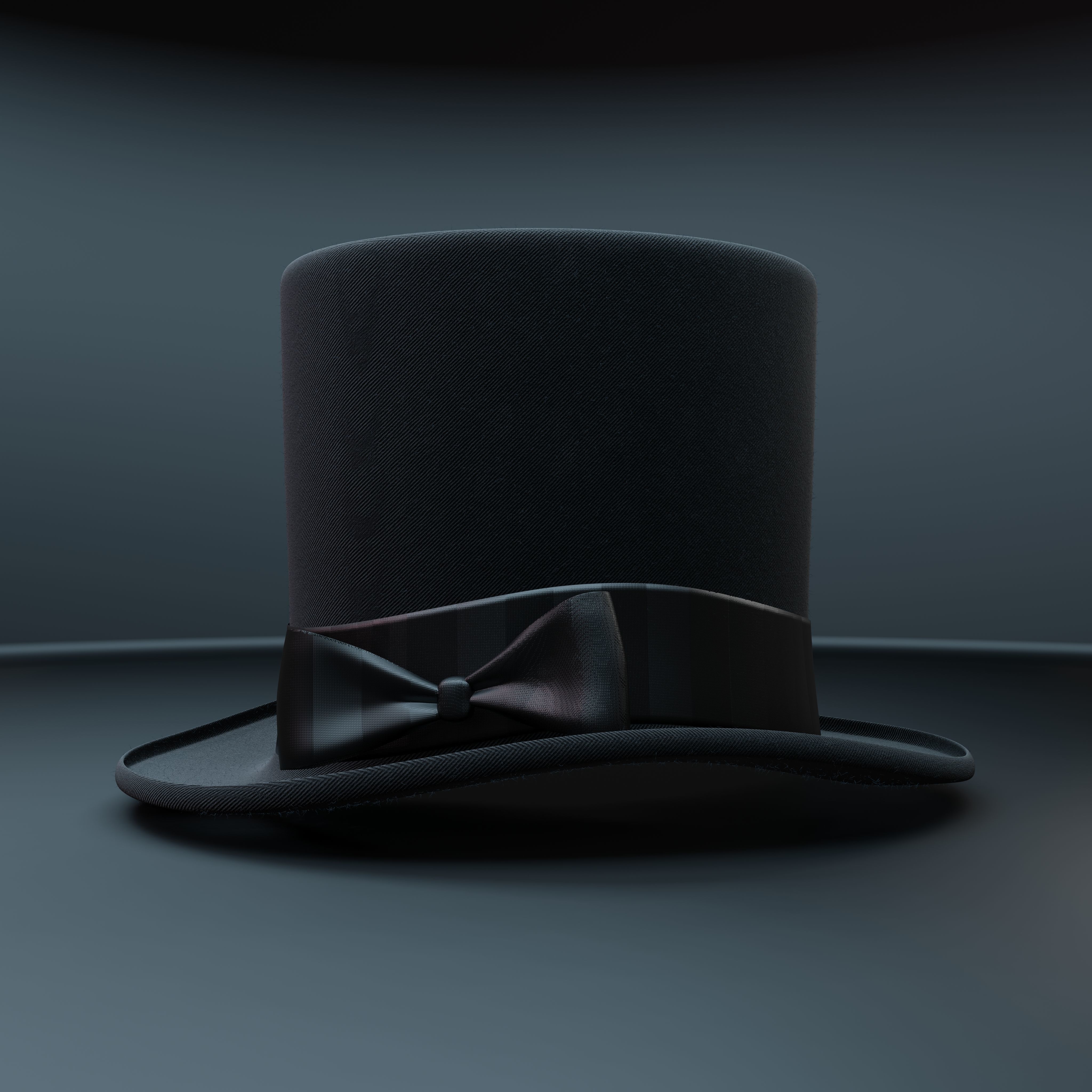 Top Hat Photorealistic PBR Low-poly 3D model_16