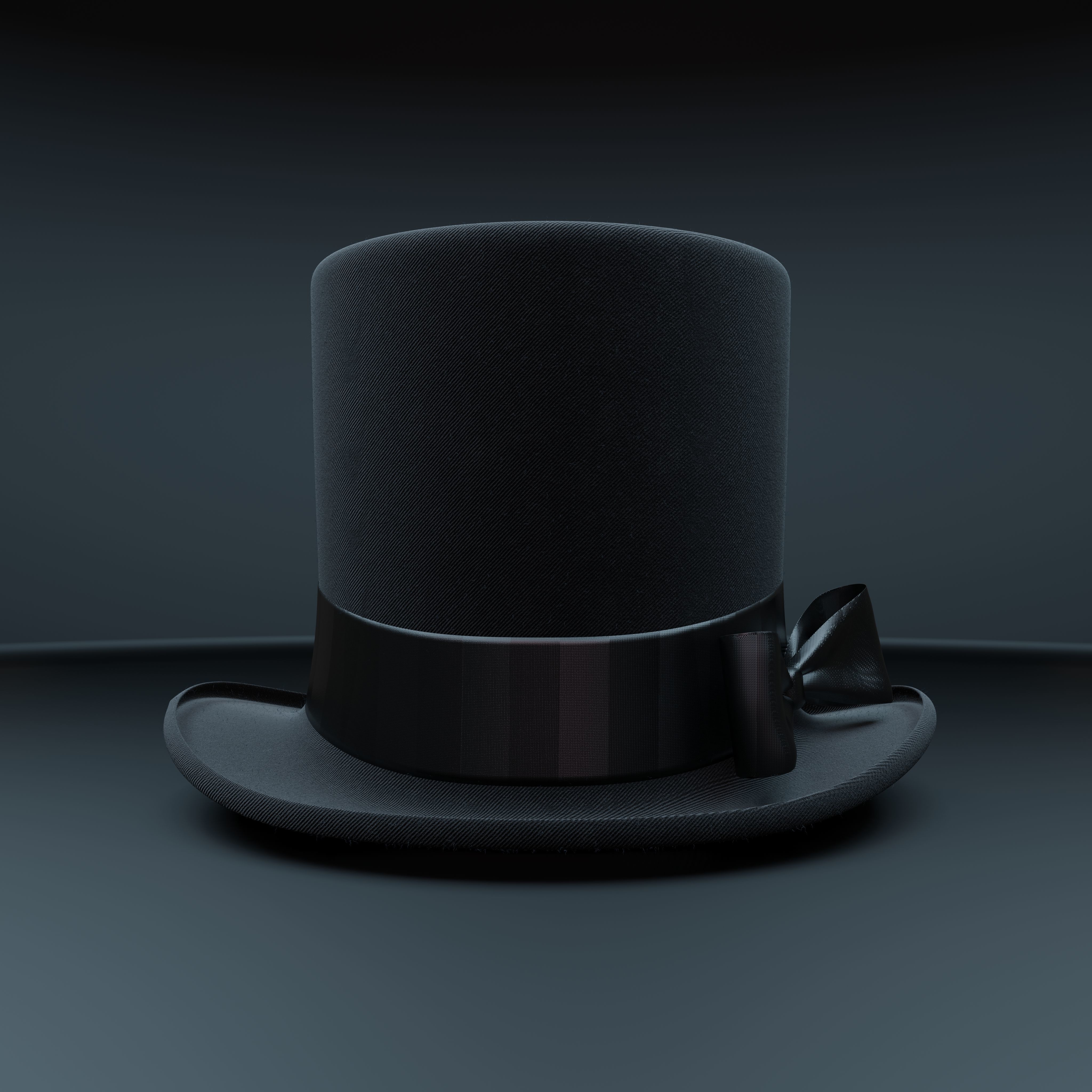 Top Hat Photorealistic PBR Low-poly 3D model_11